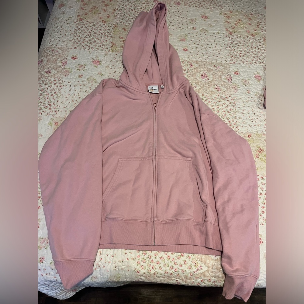 TNA Pink Full-Zip Hoodie and Matching Joggers
